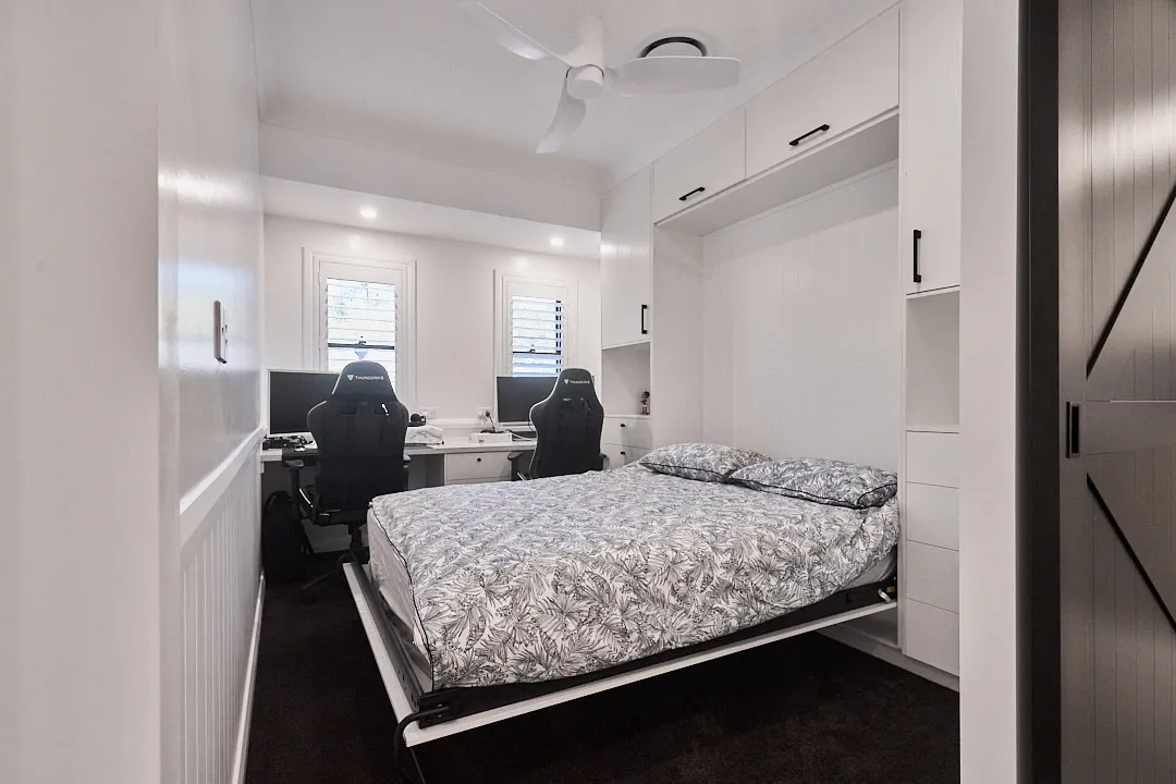 Renovated bedroom with built-in study desks, Varsity Lakes