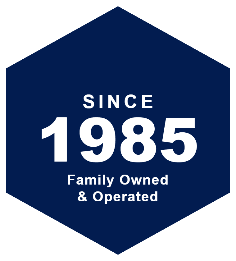 Since 1985 badge — Complete Homes, family owned and operated